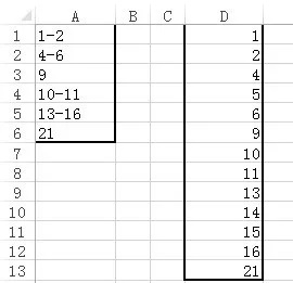 excel公式教程：拆分连字符分隔的数字并放置在同一列中
