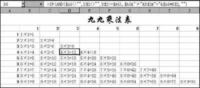 Excel数据透视表如何生成九九乘法表