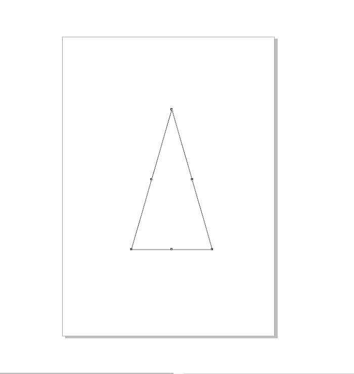 在CDR里如何快速的画出一个三角形