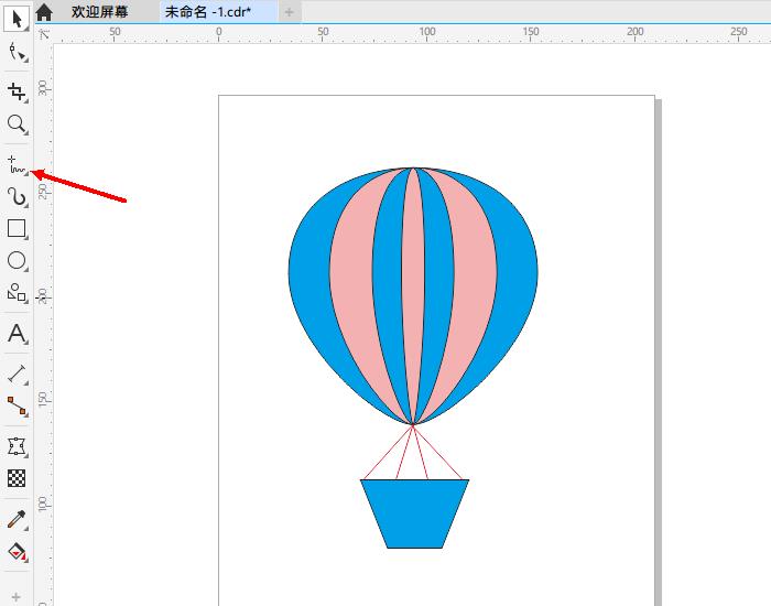 如何用coreldraw画出一个热气球