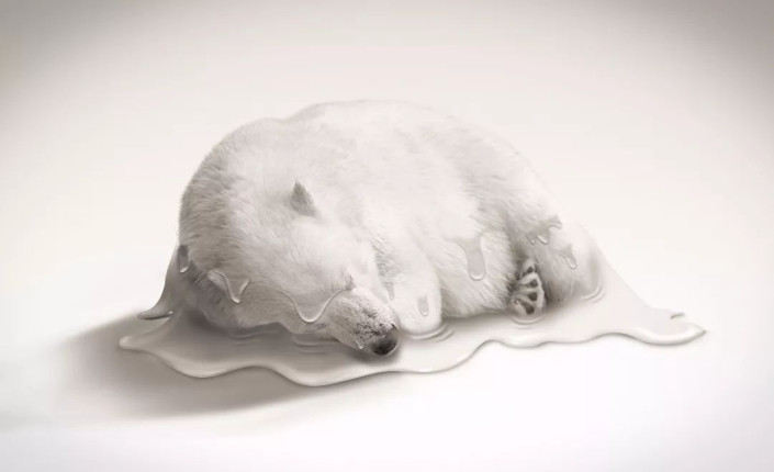 PS合成一幅融化的北极熊的样子照片教程